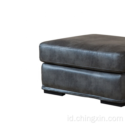 Modern Leathate Sofa Bangku Ruang Tamu Ottoman